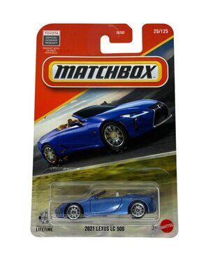 Matchbox 2021 Lexus LC500 Blue Convertible Diecast New